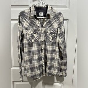 Lacoste Men’s Long Sleeve Slim Fit Plaid Shirt 40/L